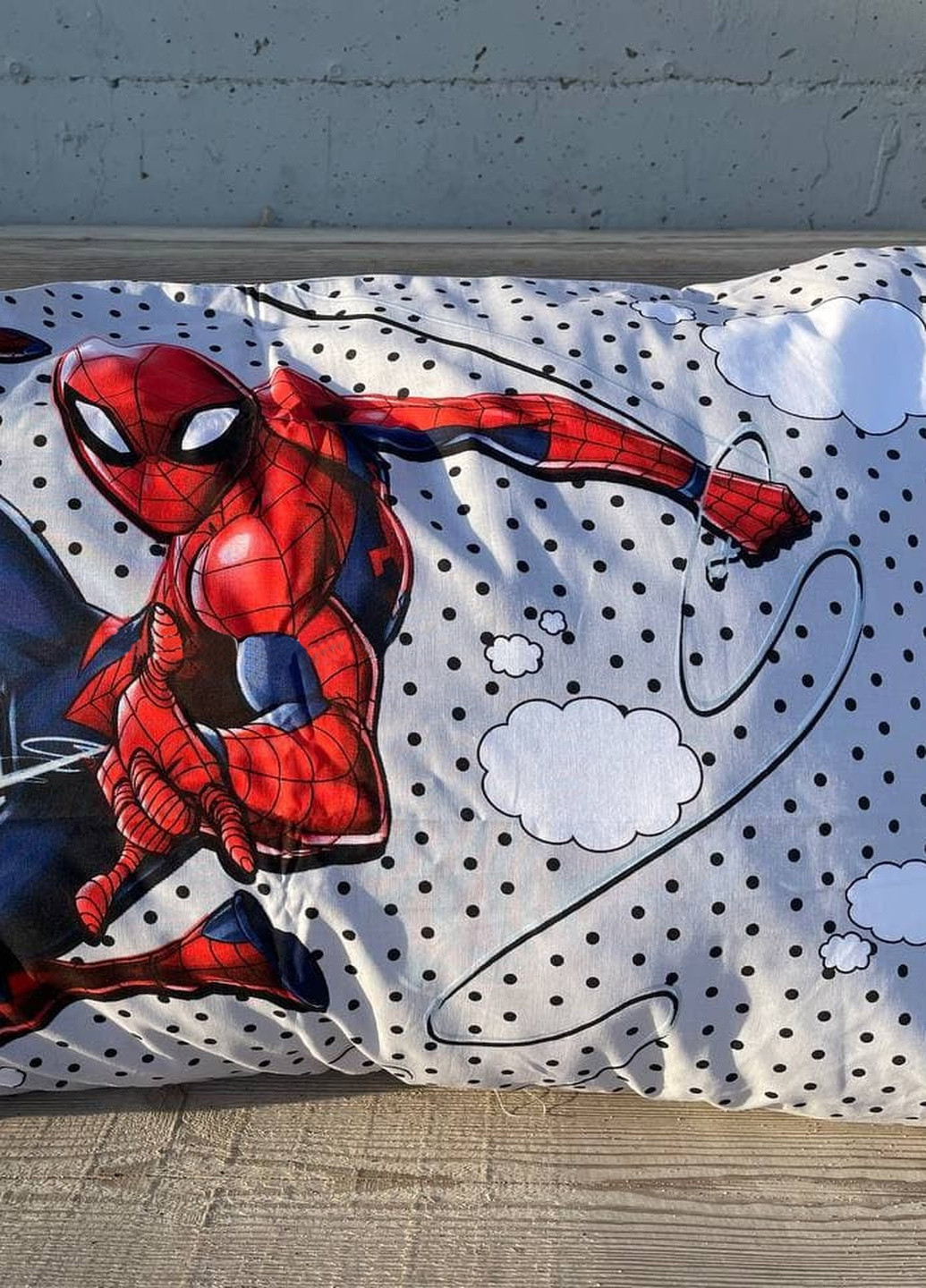 Подростковый комплект Disney Spiderman Cloudy Ранфорс / простыня на резинке Tac (258655189)