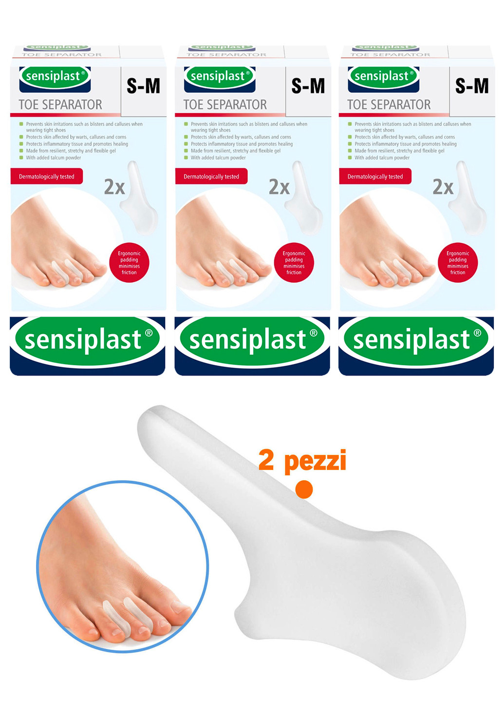 Медичні накладки для ніг (9 шт) Sensiplast (265229824)