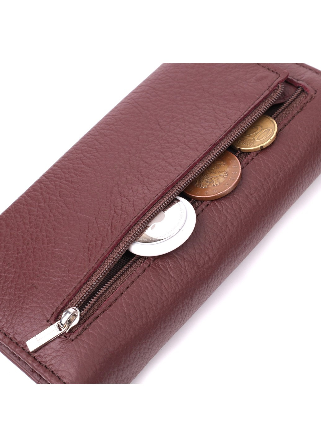 Женский кошелек горизонтального формата из натуральной кожи 22515 Бордовый st leather (277980418)