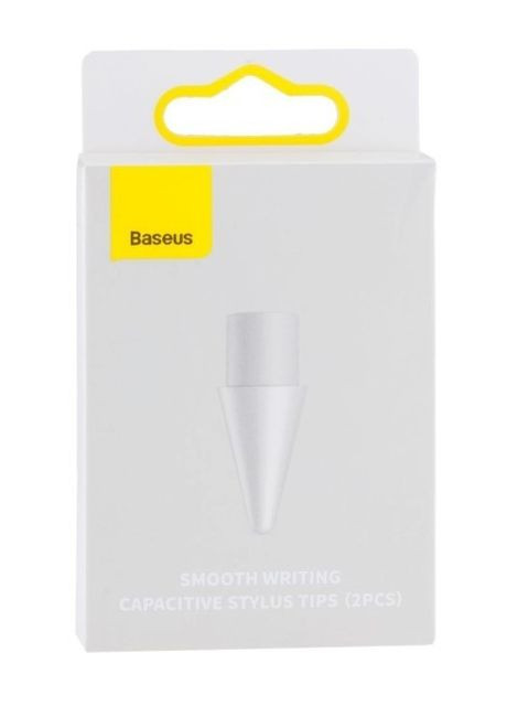 Накінечник для стилуса Tips 2 шт (для Apple Pencil, пенсила, айпада, універсальний) - Білий Baseus (273474195)