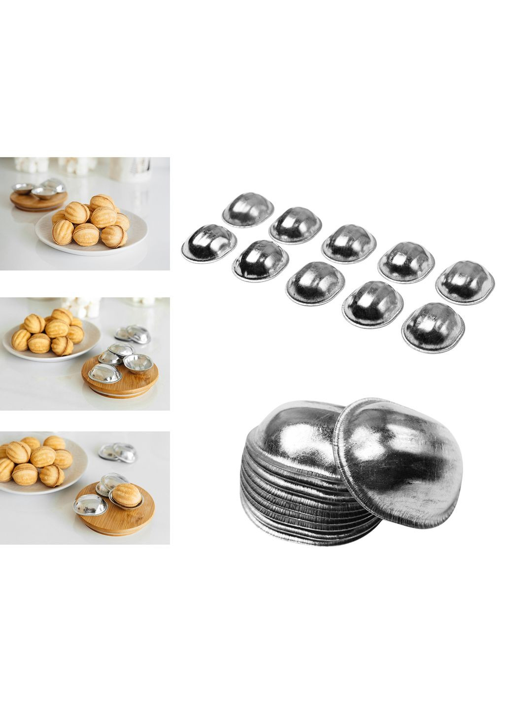 Металлические формочки порционные для выпечки печенья орешки набор из 10 шт. Master Class (266799388)