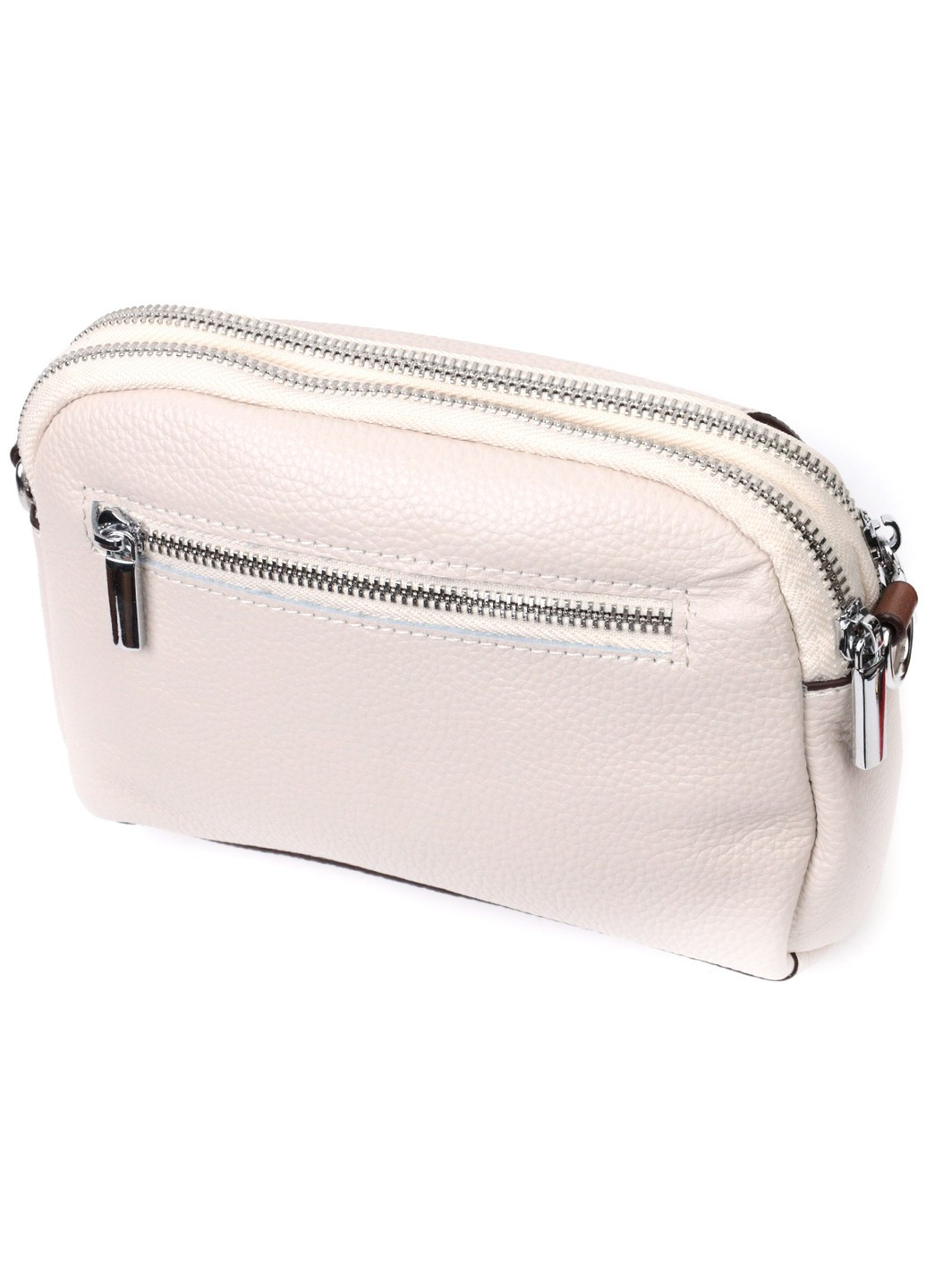 Маленька повсякденна сумка для жінок із натуральної шкіри 22323 Біла Vintage (276457614)