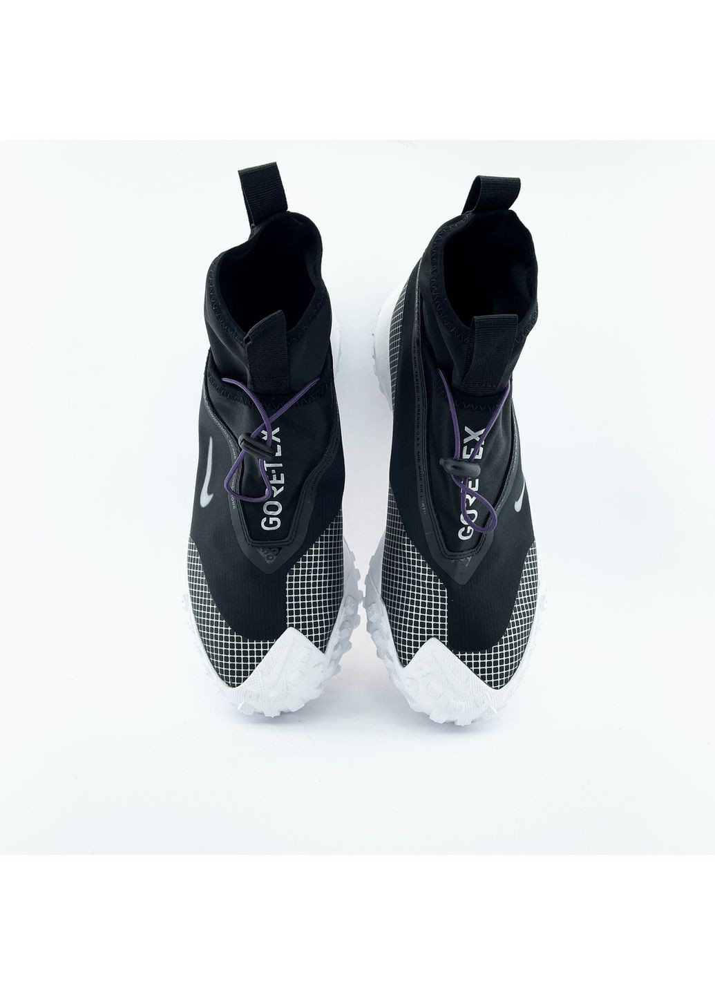 Цветные демисезонные кроссовки мужские fly gore-tex "black/white", вьетнам Nike ACG Mountain