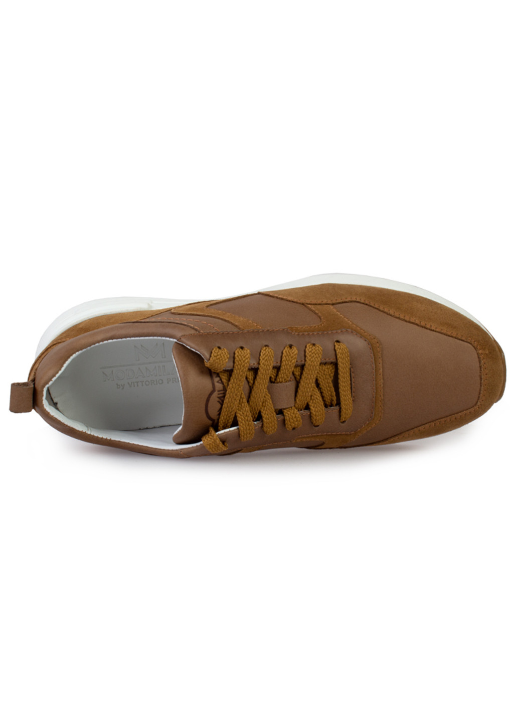 Коричневые демисезонные кроссовки мужские бренда 9200349_(1) ModaMilano