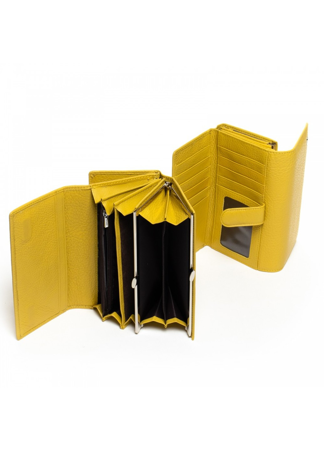 Шкіряний жіночий гаманець Classic W46-2 yellow Dr. Bond (261551164)