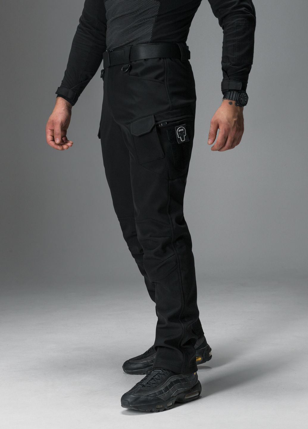 Черные повседневный зимние карго брюки BEZET