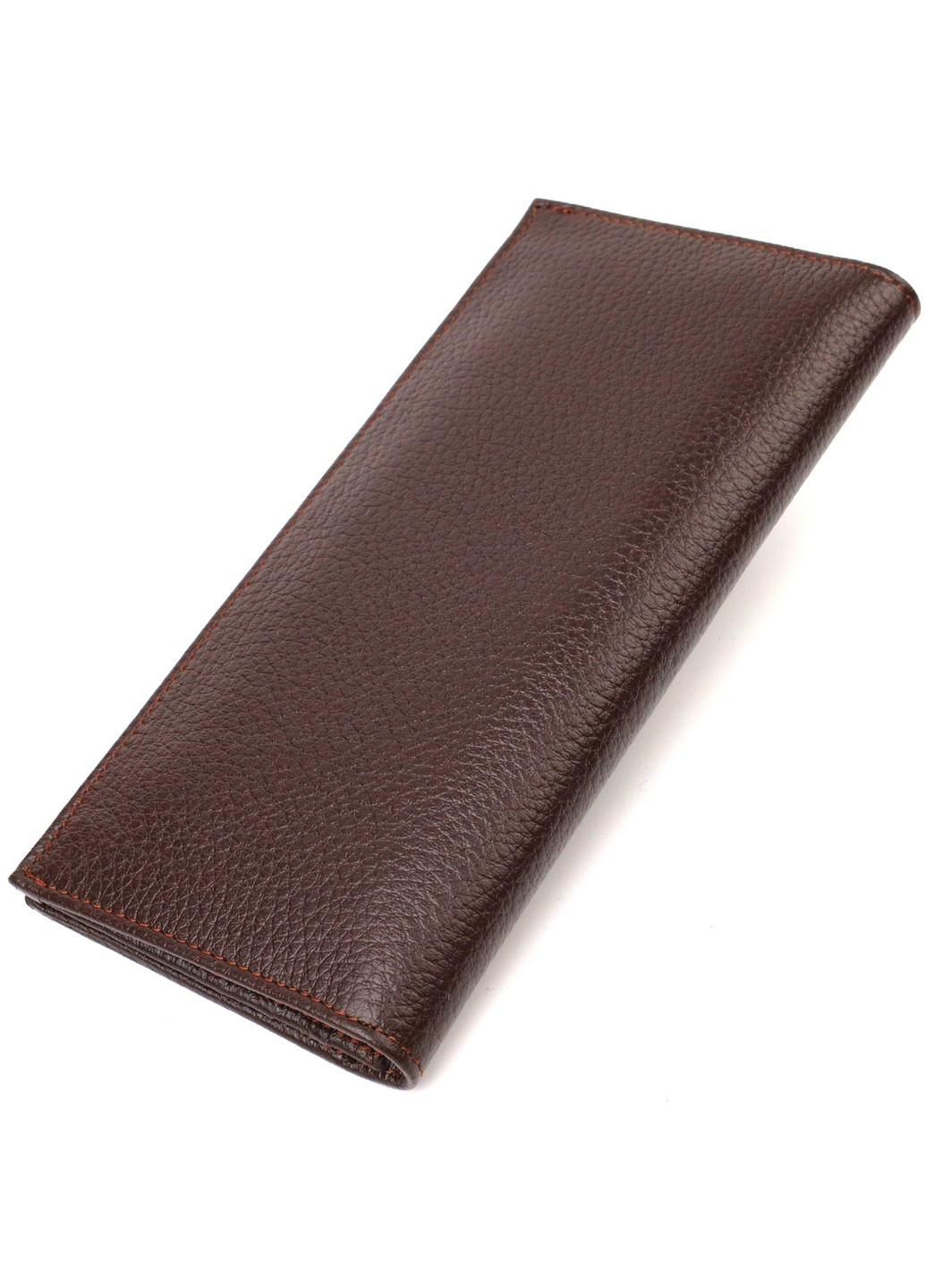 Классический мужской вертикальный бумажник из натуральной кожи 21902 Коричневый Canpellini (259873931)