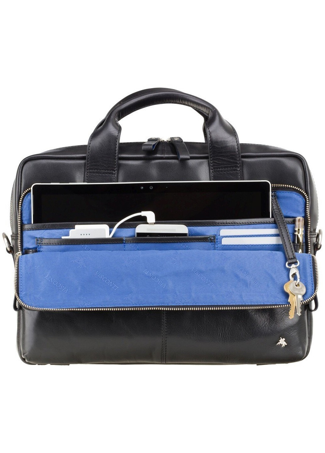 Мужская кожаная сумка с RFID защитой ml31 brn Visconti (262086627)