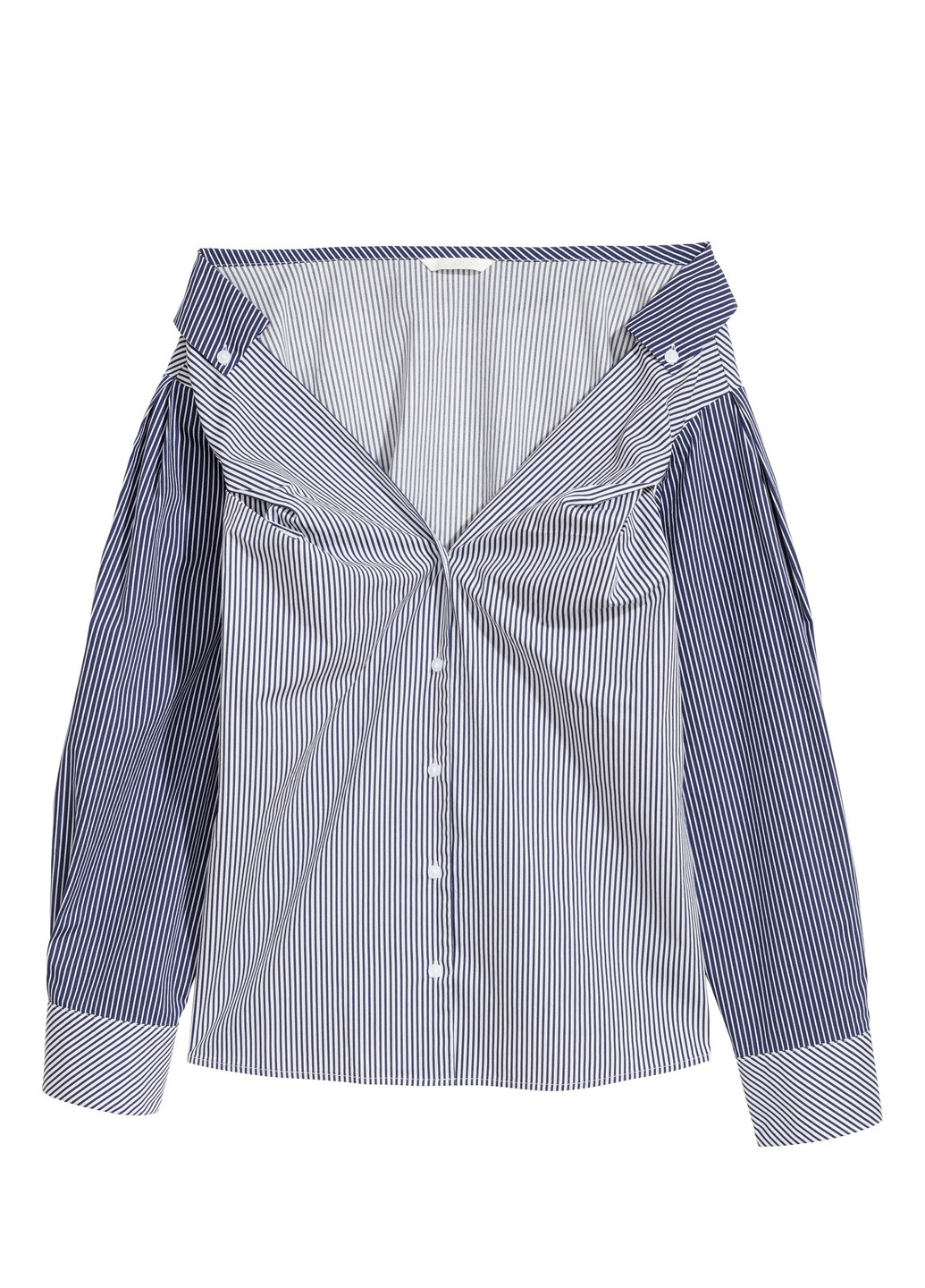 Синяя блуза демісезон,синій-білий в смужку, H&M