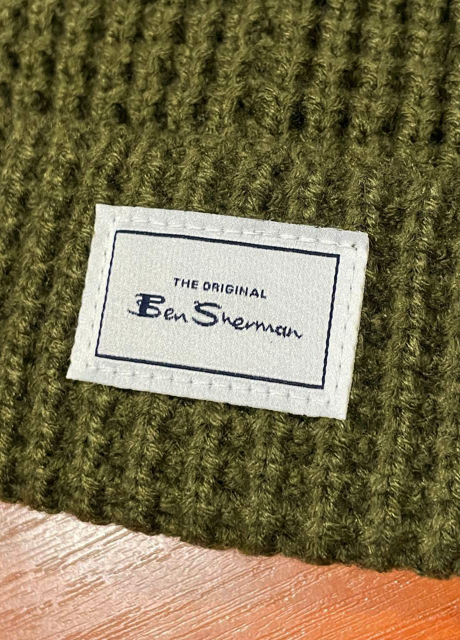 Шапка унисекс Ben Sherman waffle knit beanie hat (273474509)