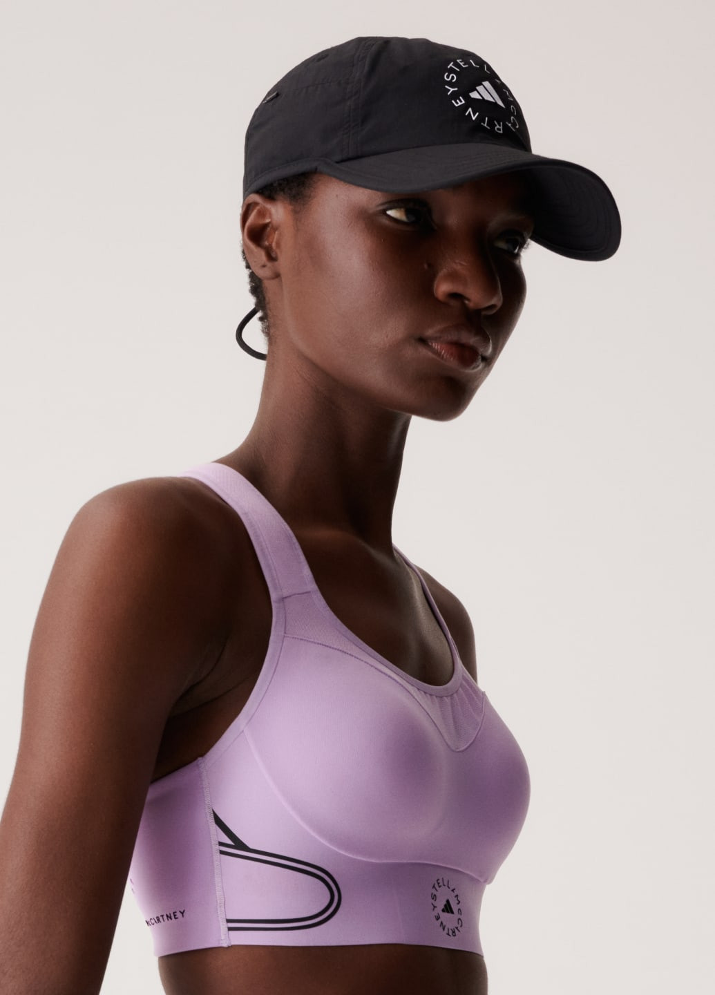 Фиолетовый спортивный бра by stella mccartney truepace adidas