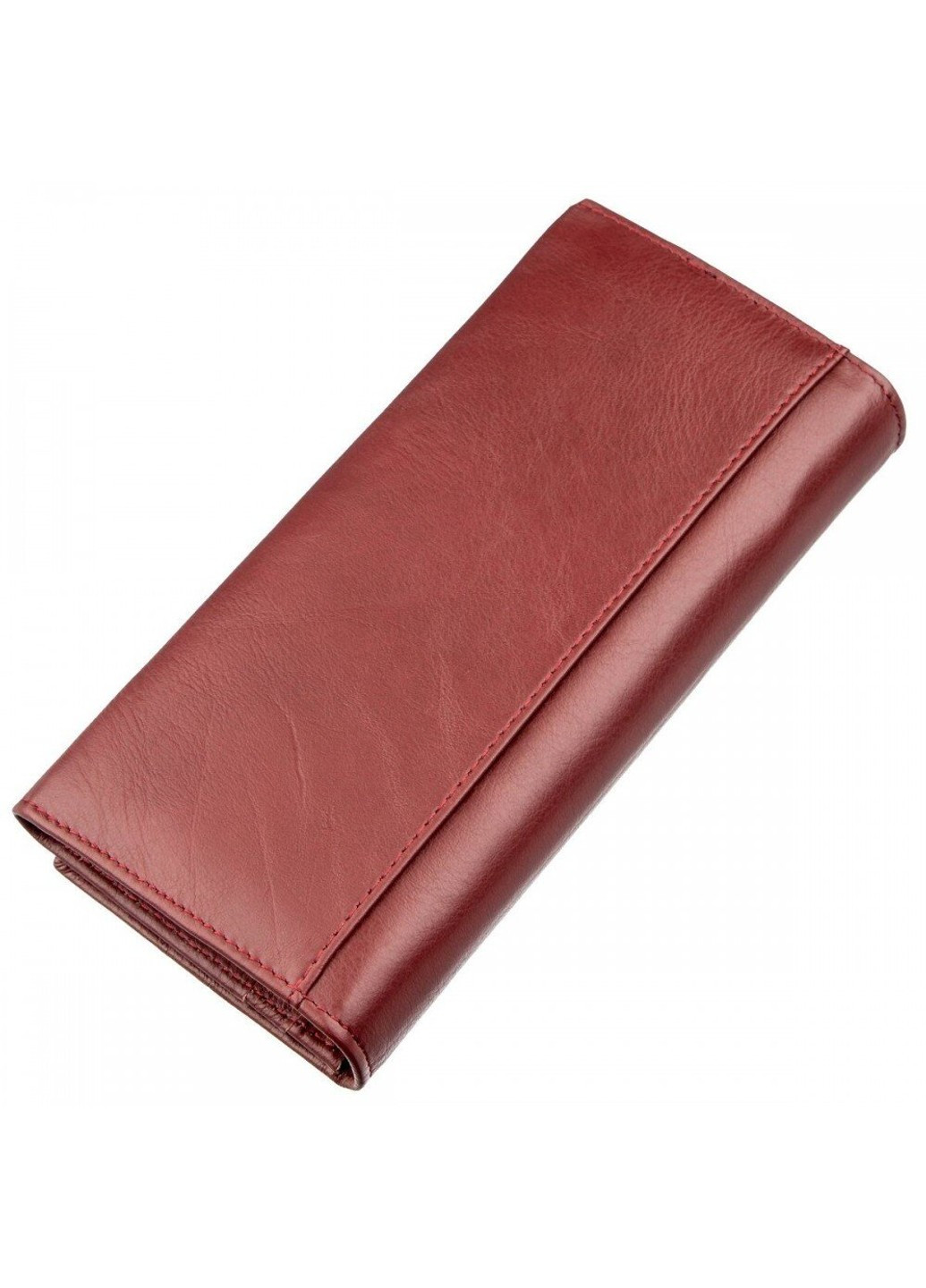 Жіночий бордовий гаманець з натуральної шкіри ST Leather 18877 Бордовий ST Leather Accessories (262453716)