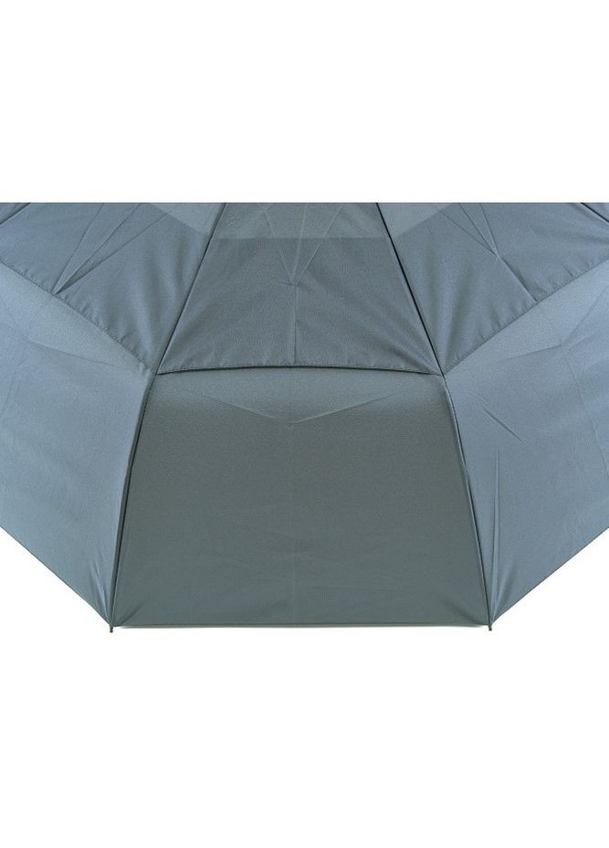 Серый зонт автомат семейный №3236, большой купол с ветровым клапаном, на 10 спиц, прямая деревянная ручка, серый Parachase большой система антиветер (262006890)