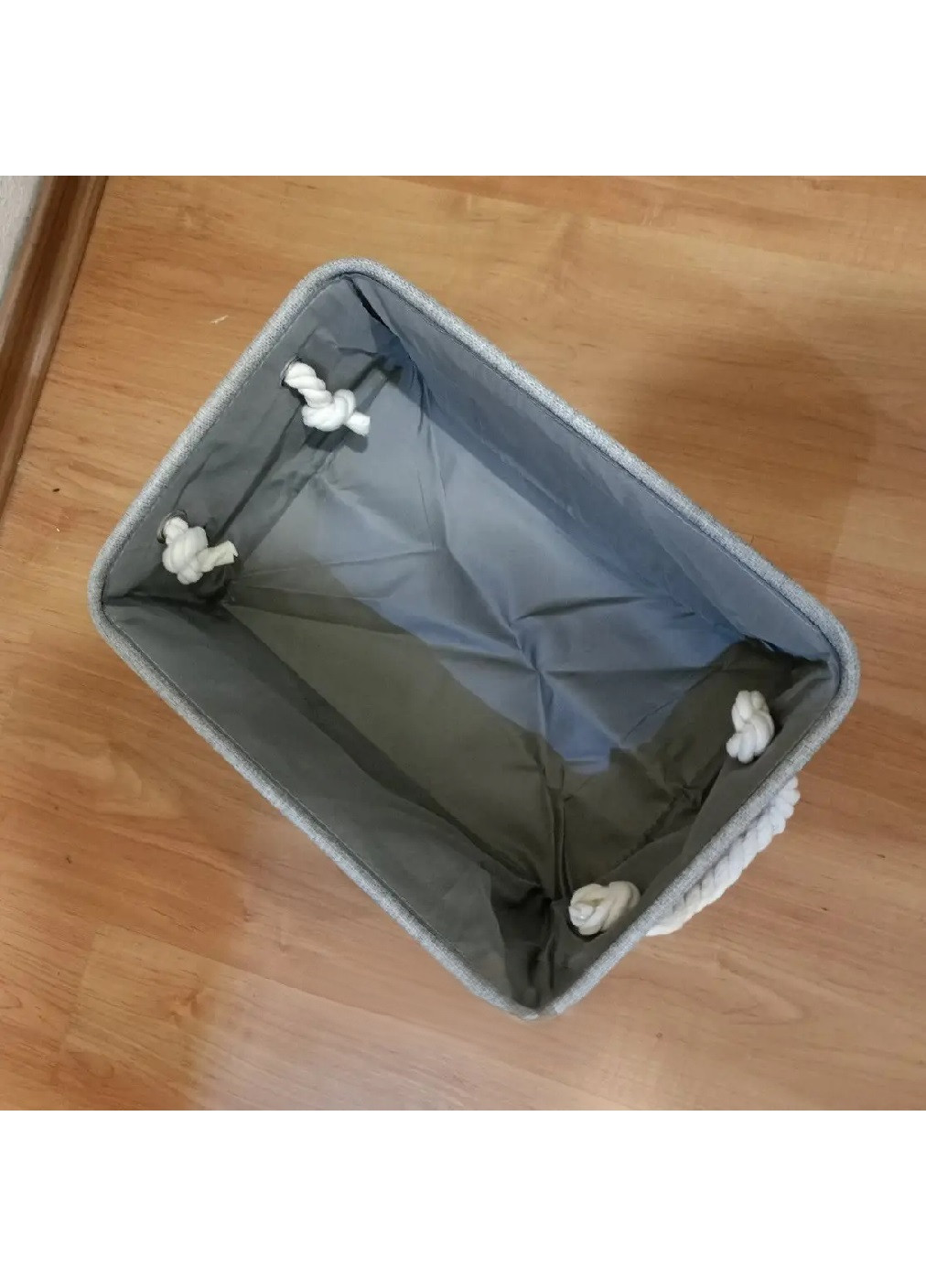 Органайзер короб бокс ящик с ручками для хранения вещей одежды белья игрушек аксессуаров 31х21х12 см (475648-Prob) Серый Unbranded (269691125)