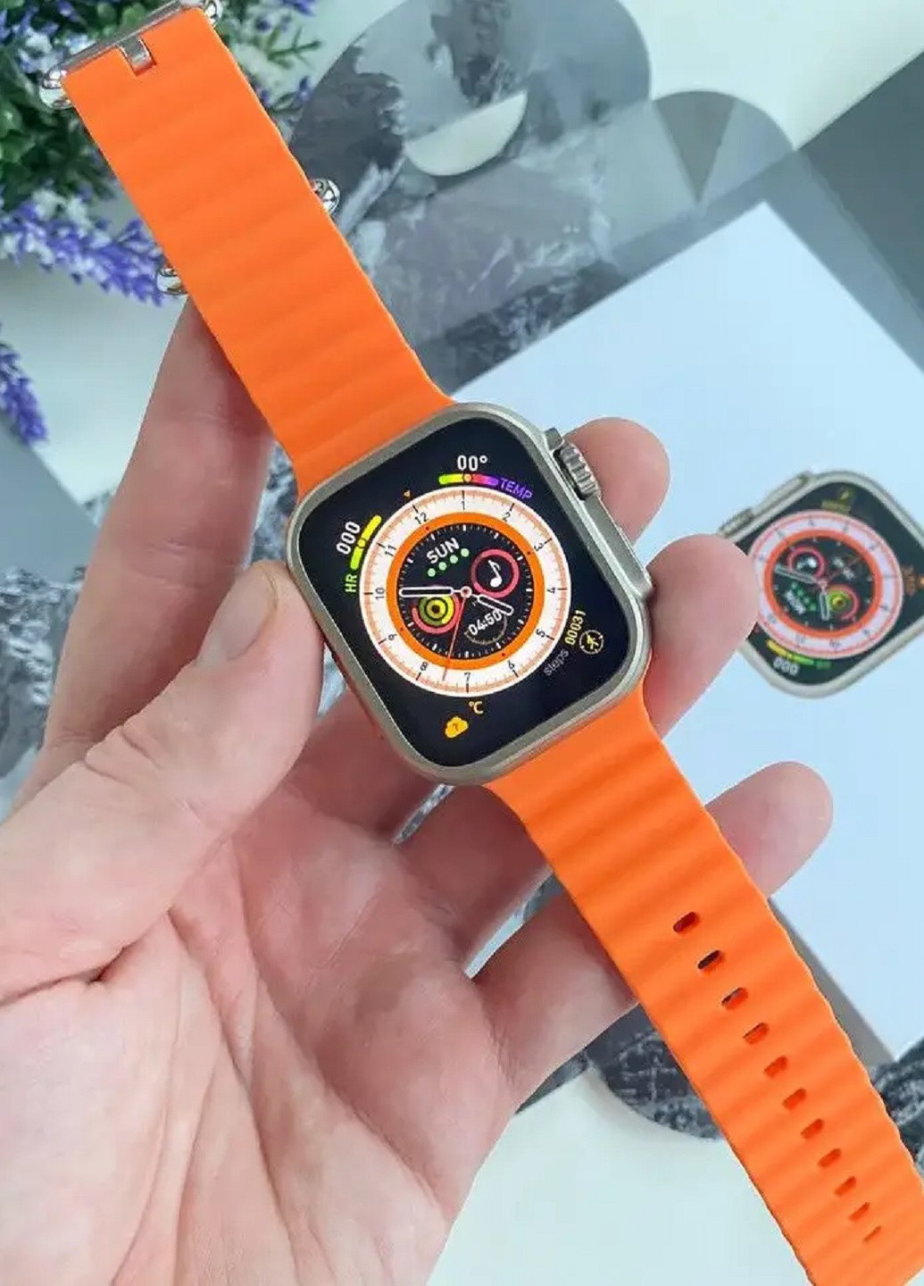 Розумний смарт-годинник Smart Watch 8 Ultra 49 mm Orange No Brand (256709601)