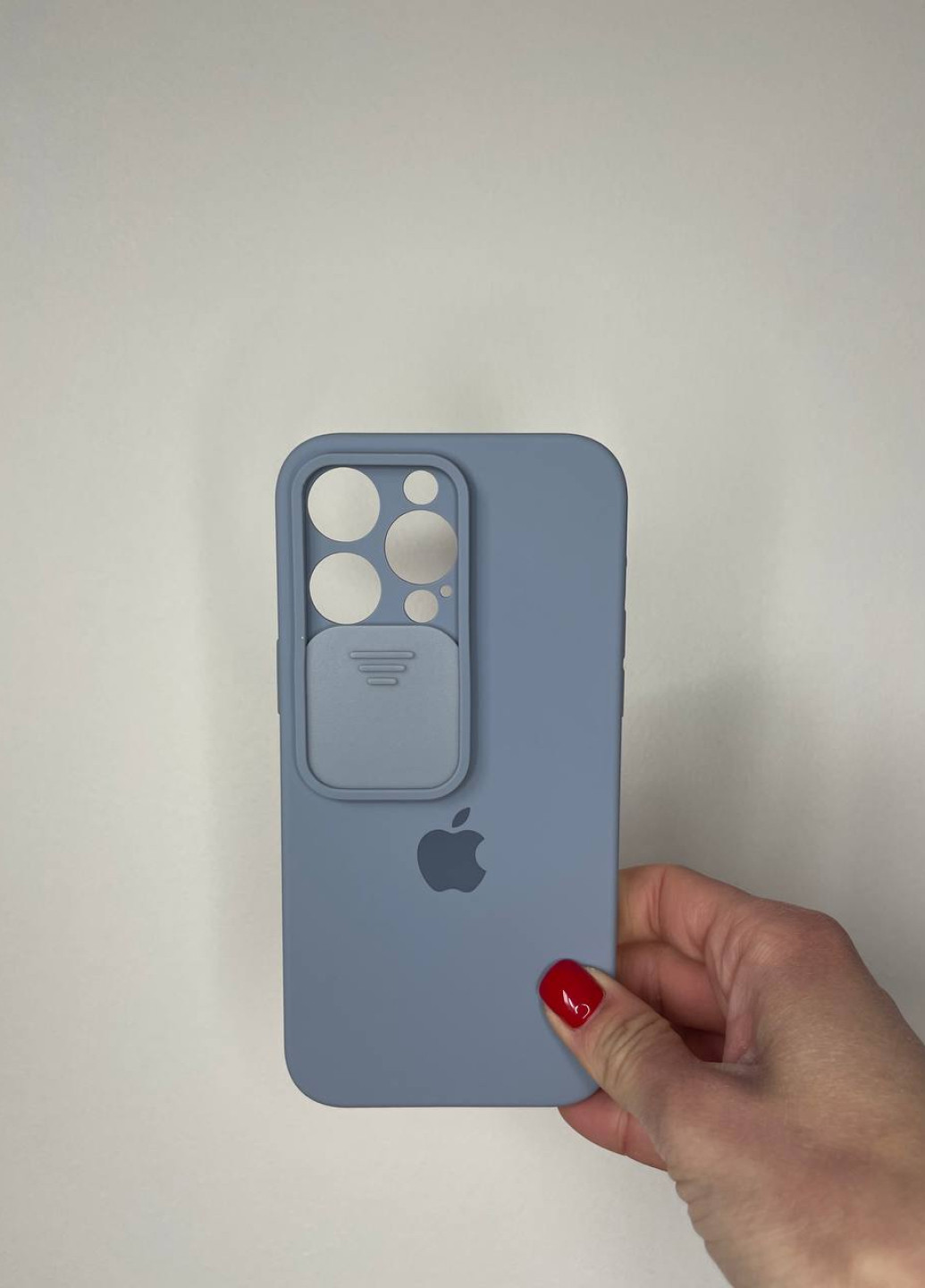 Чехол Silicone Hide Camera для iPhone 14 Pro Max Lavender Gray No Brand (257476140)