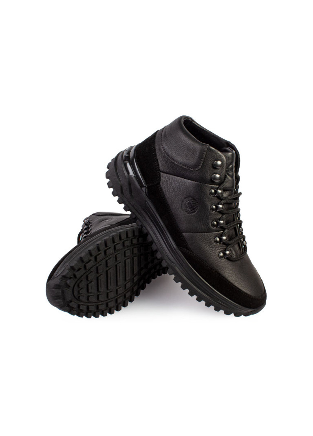 Черные зимние ботинки мужские бренда 9500960_(2) ModaMilano