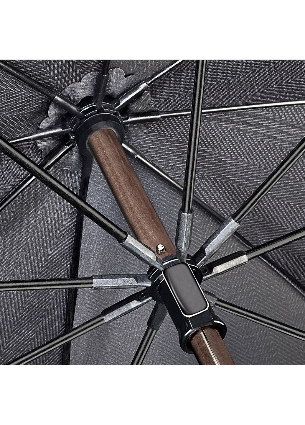 Чоловіча механічна парасолька-тростина Diamond G851 The Radiant - Tonal Herringbone Fulton (269994264)