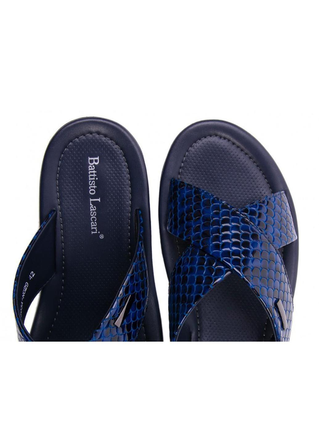 Синие шлепанцы Battisto Lascari