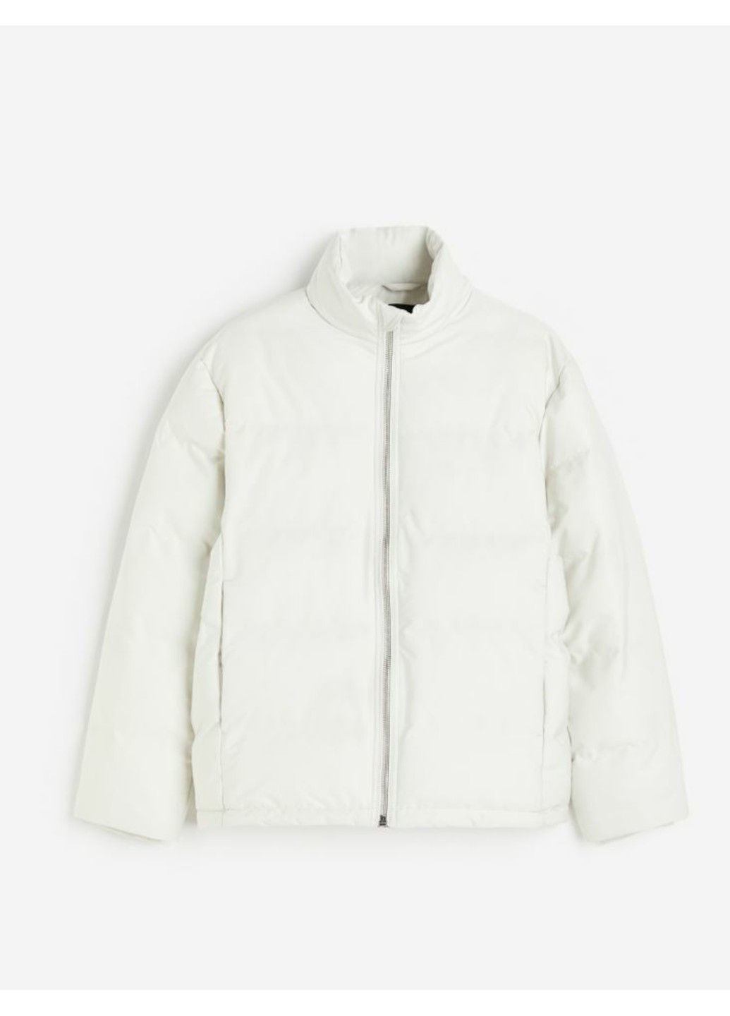 Белая демисезонная мужская куртка regular fit (56347) m белая H&M