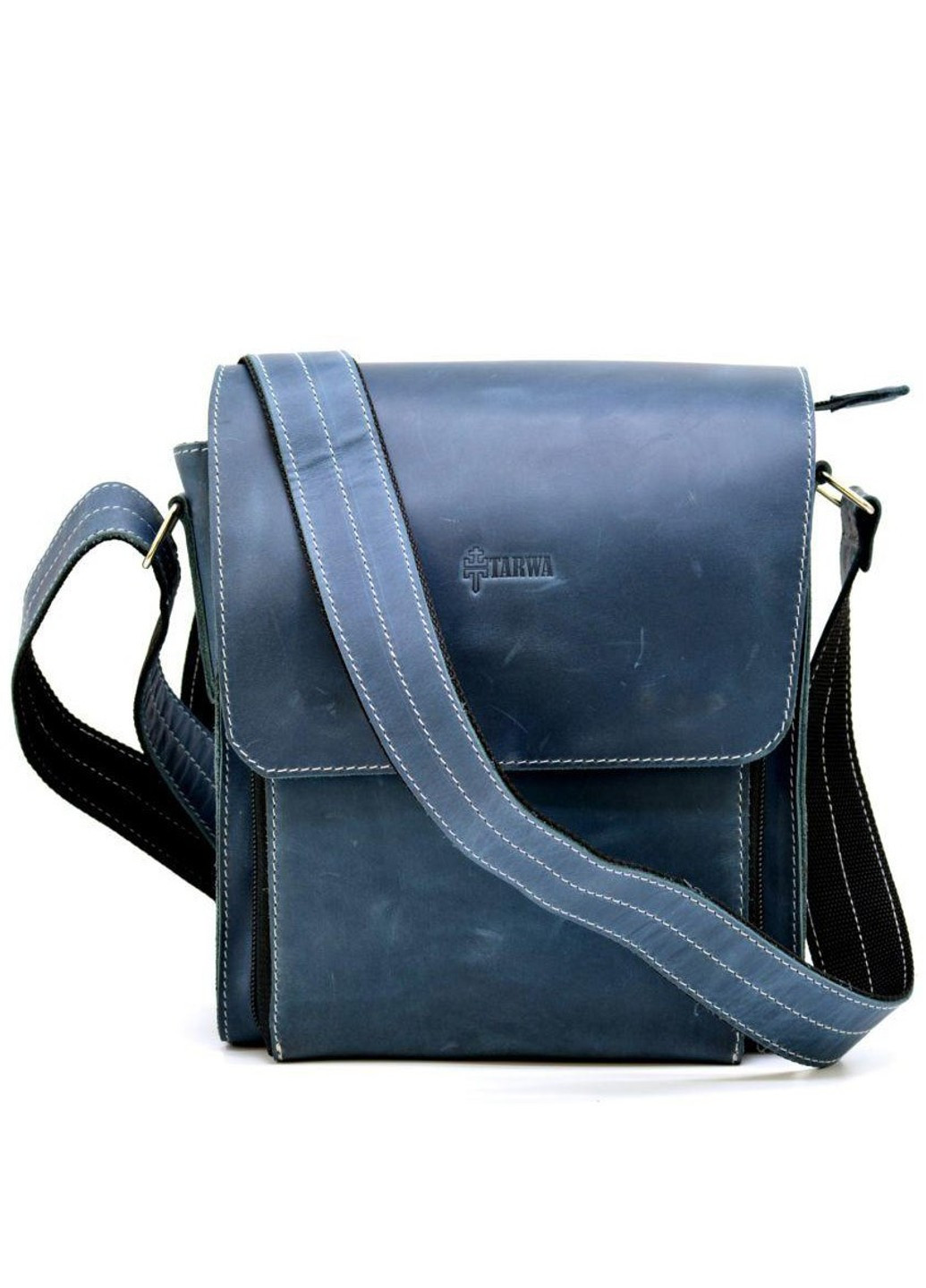 Чоловіча шкіряна блакитна сумка RK-3027-3Md TARWA (263776693)