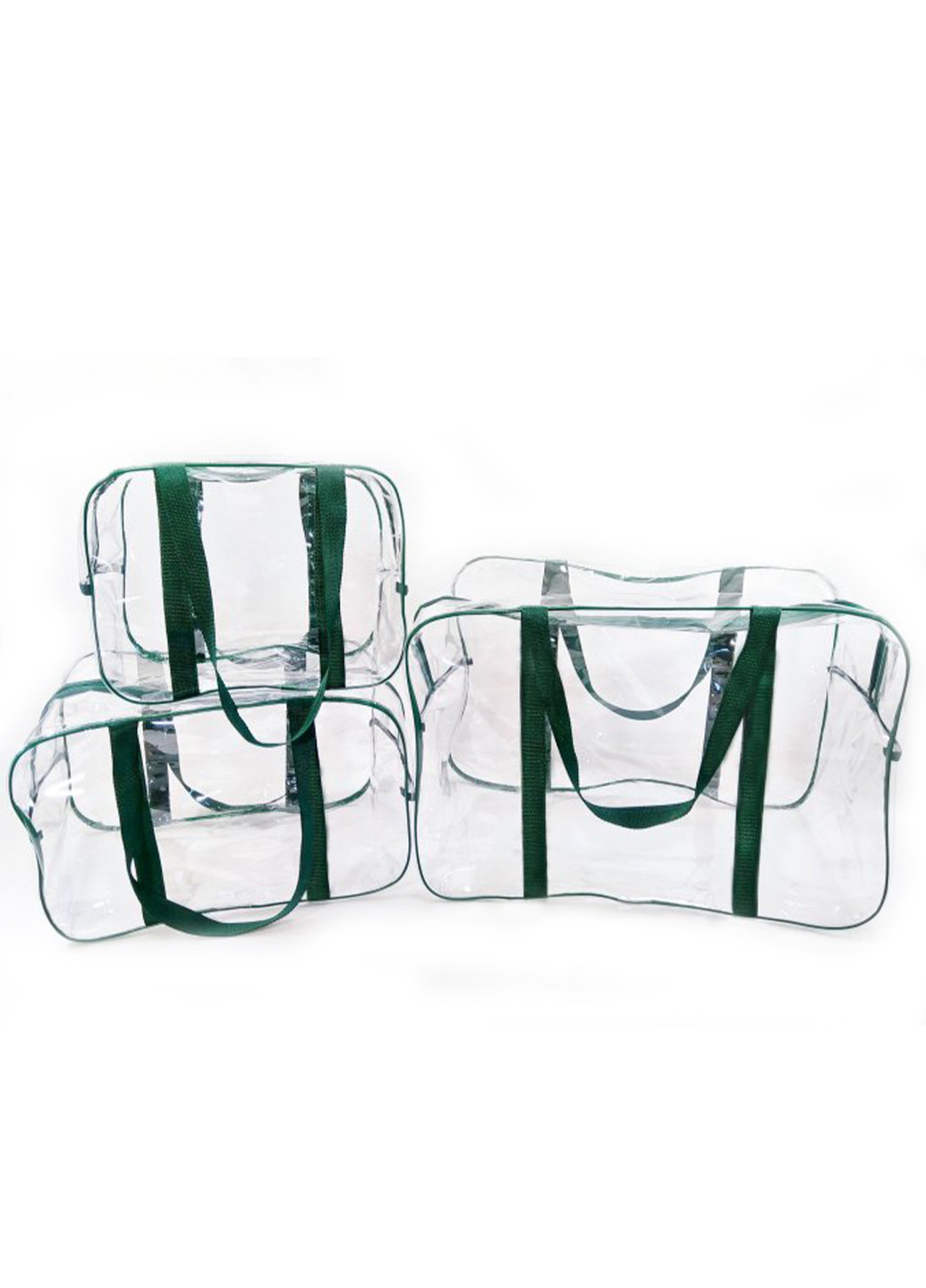 Набір з 3 прозорих сумок в пологовий будинок Light зелений EcoNova (268987513)