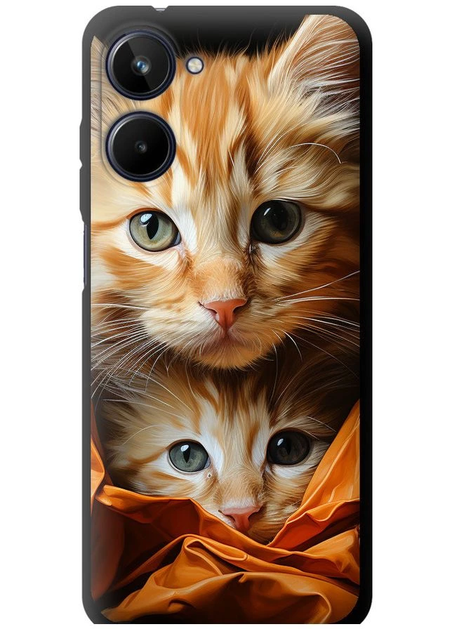 TPU чорний чохол 'Котики 2' для Endorphone Realme 10 (267233471)