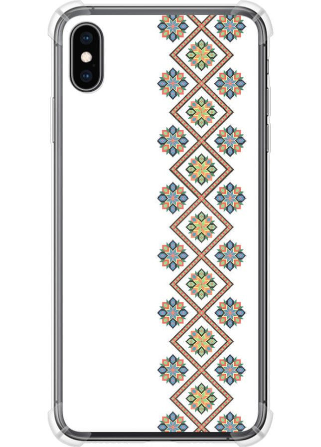 Силіконовий протиударний с посиленими кутами чохол 'Вишиванка 24' для Endorphone Apple iPhone XS Max (269349285)