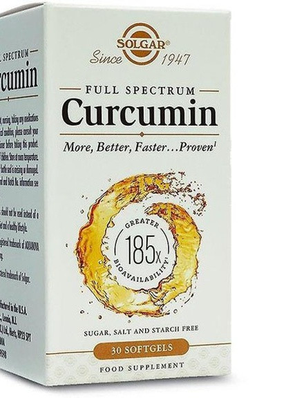 Full Spectrum Curcumin 90 Liquid Extract Softgels Solgar (258499046)