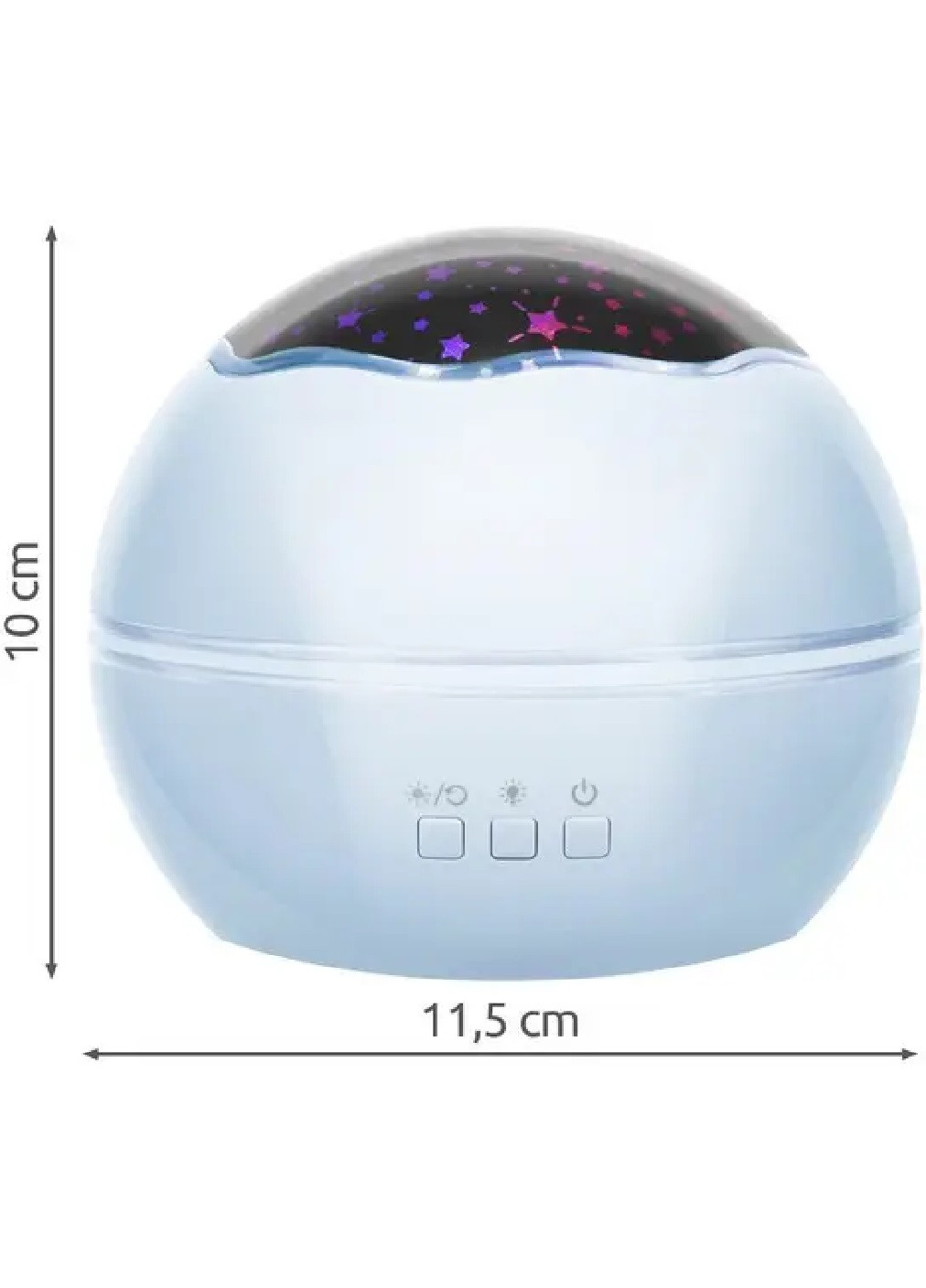 Приліжкова компактна лампа світильник нічник із проектором нічного неба морського світу 12х12х10 см (475540-Prob) Синя Unbranded (268546429)