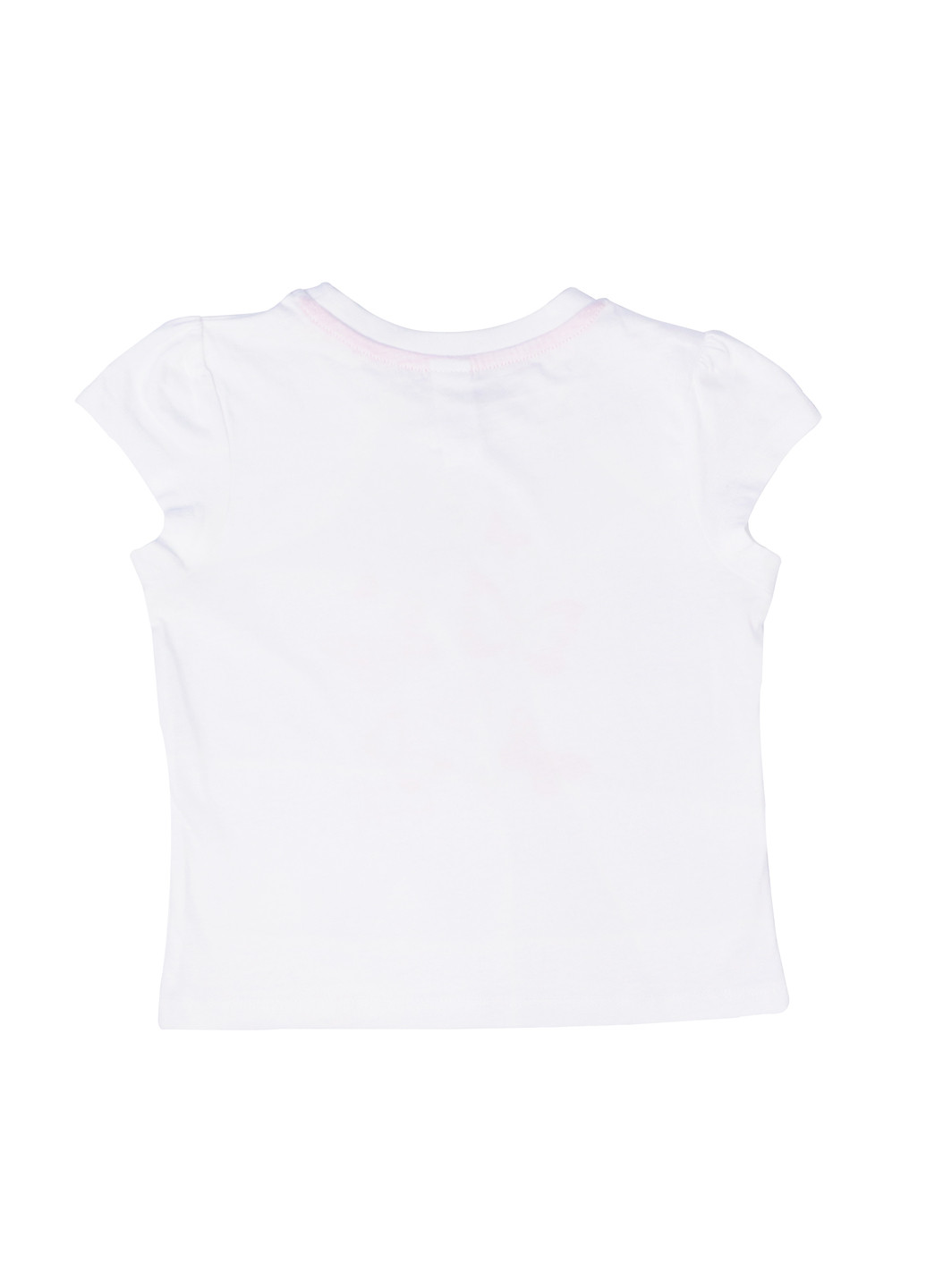 Комбинированная детская летняя пижама для девочки в бабочки 98-104 белый-розовый Palomino