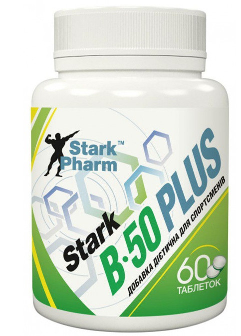 Комплекс витаминов B-50 Plus 60 таблеток Stark Pharm (256754033)