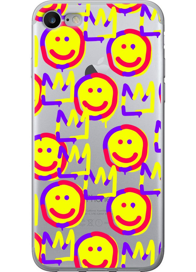 2D пластиковый чехол 'Смайлики v2' для Endorphone Apple iPhone SE 2020 (258213184)