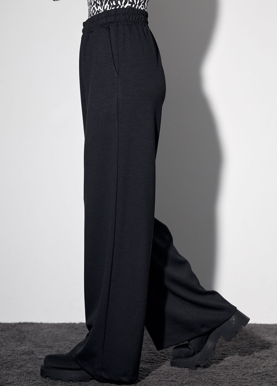 Женские трикотажные брюки-кюлоты - черный Lurex (275868572)