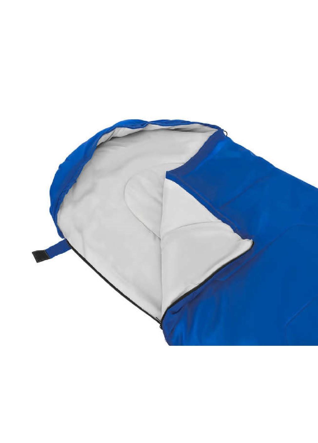 Спальний мішок спальник ковдра плед туристичний похідний водонепроникний з капюшоном 200х150 см (474875-Prob) Синій Unbranded (260072260)
