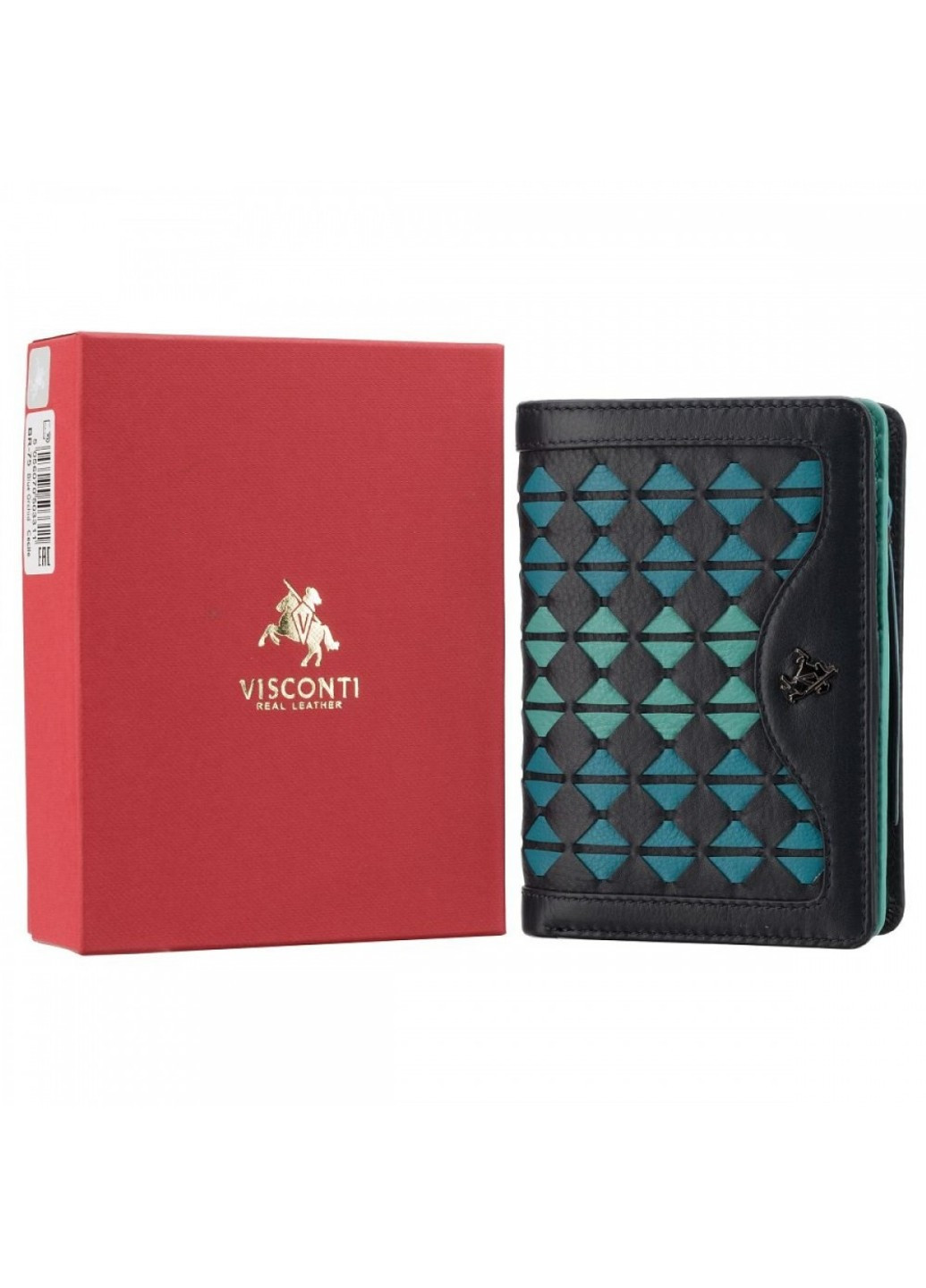 Жіночий шкіряний гаманець BR75 (Blue/Orchid) Visconti (276456828)