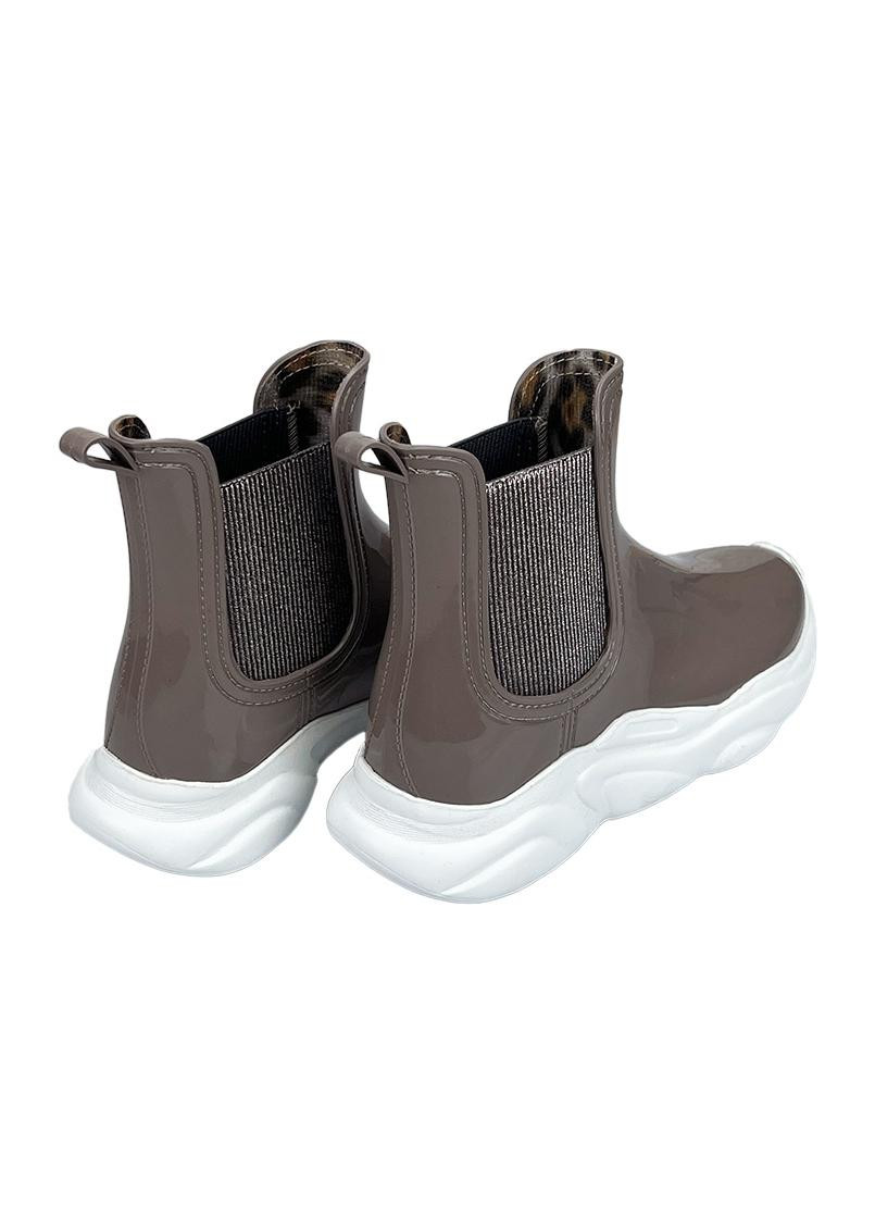 Жіночі гумові чоботи (ботики) бежеві 2002-1 Realpaks (277923387)