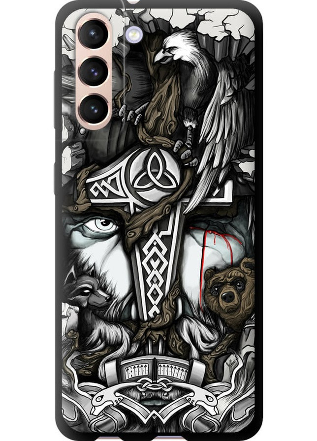 TPU чехол 'Тату Викинг' для Endorphone Samsung Galaxy S21 (257831133)