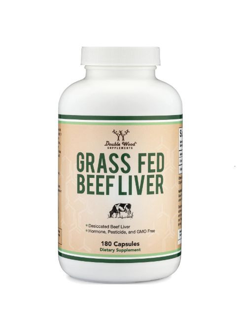 Double Wood Grass Fed Beef Liver 1000 mg (2 caps per serving) 180 Caps Double Wood Supplements (265623984)