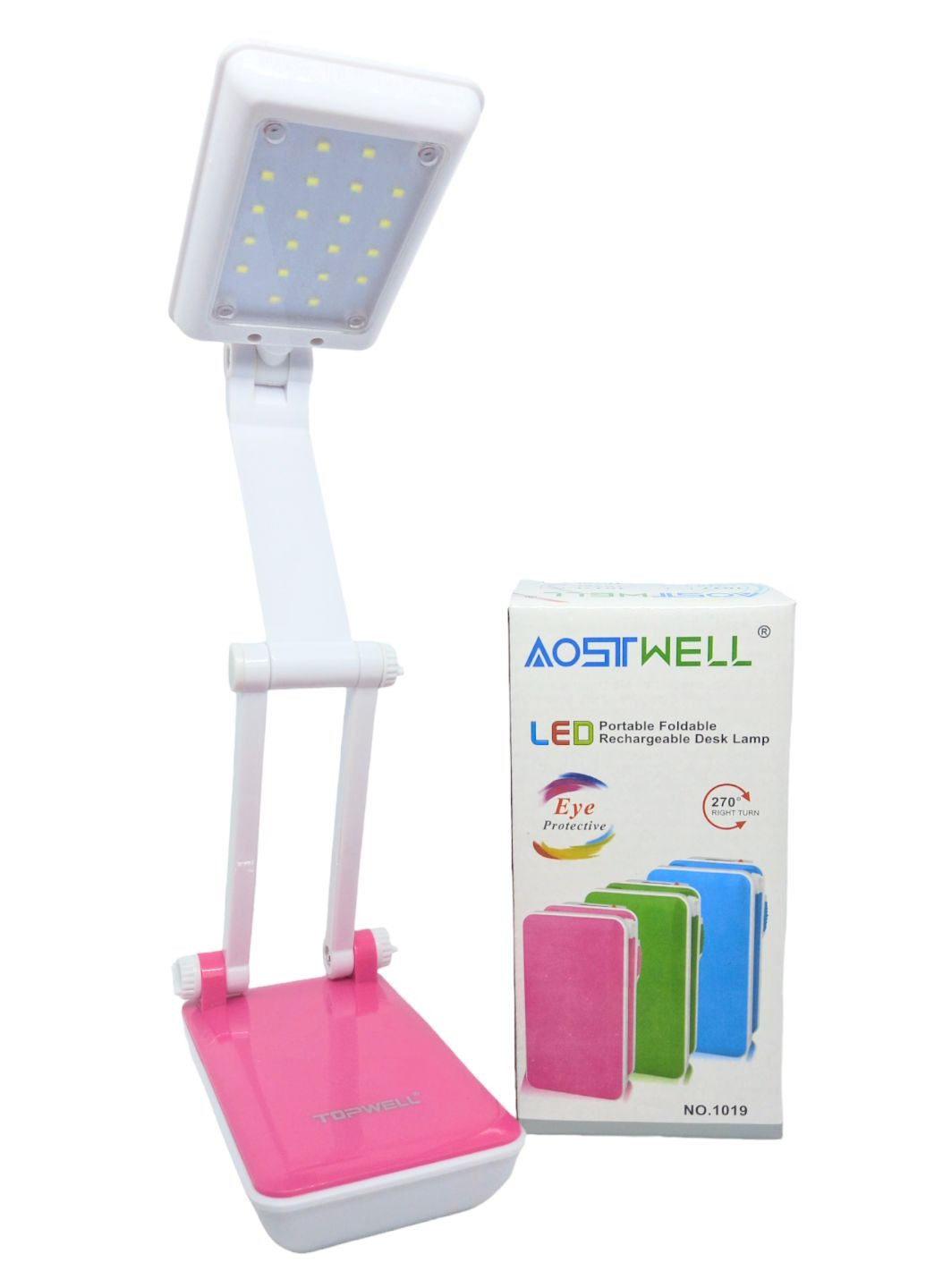 Лампа на акумуляторі світлодіодна LED LED настільна розкладна трансформер заряджання від мережі Topwell 1019 360 No Brand (267579547)