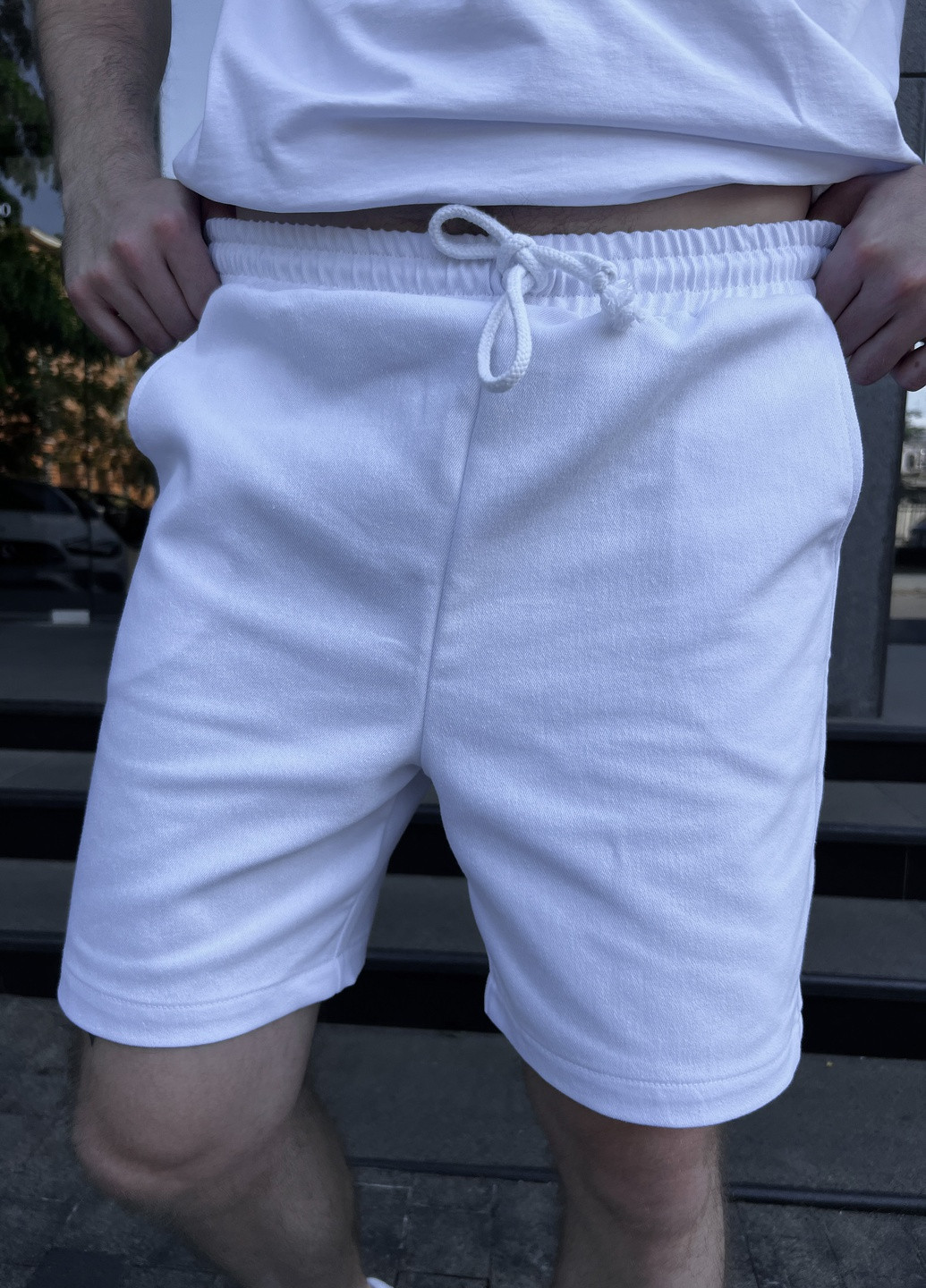 Мужские шорты ICE, белый джинс. Cosy (259967200)