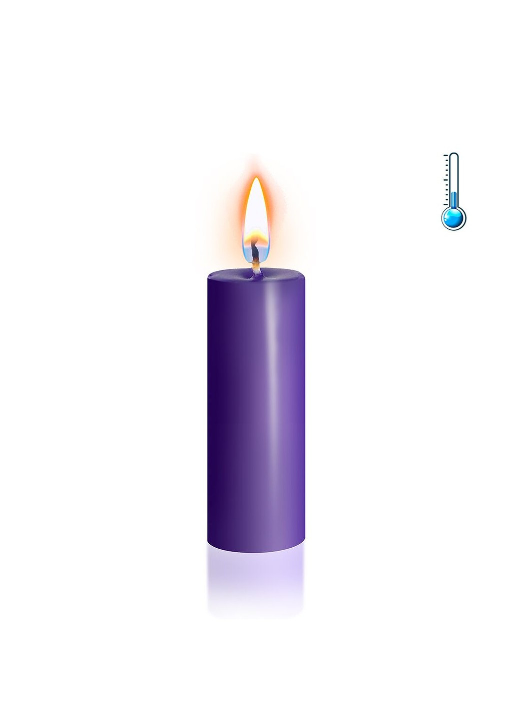 Фиолетовая свеча восковая низкотемпературная S 10 см Art of Sex (277236426)