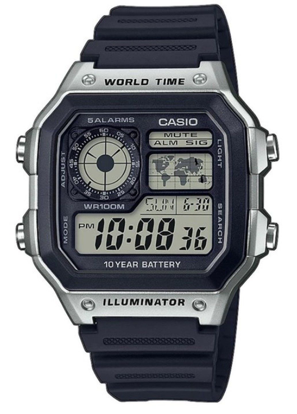 Часы AE-1200WH-1CVEF Casio (265006321)