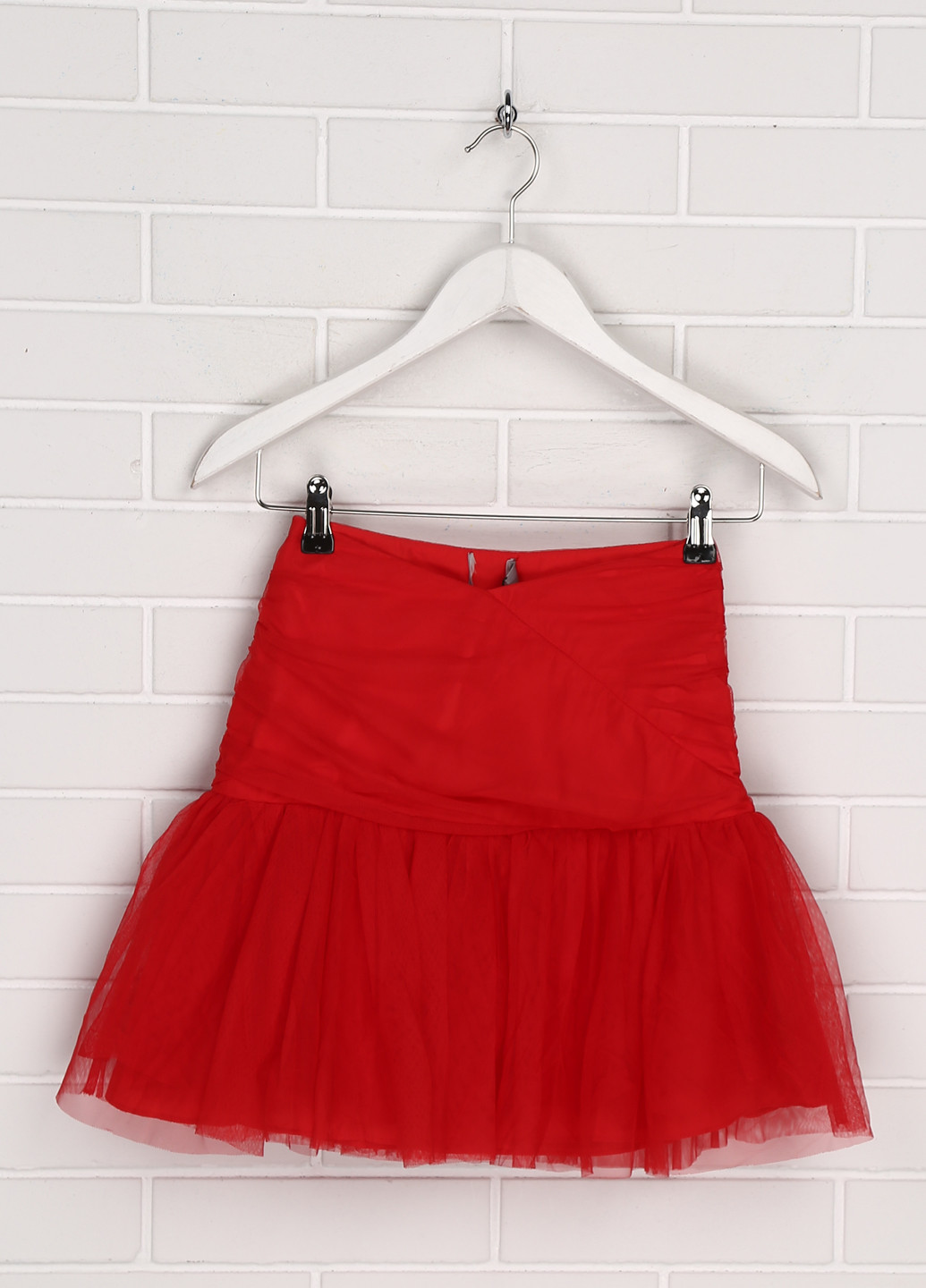 Красная кэжуал однотонная юбка Asos