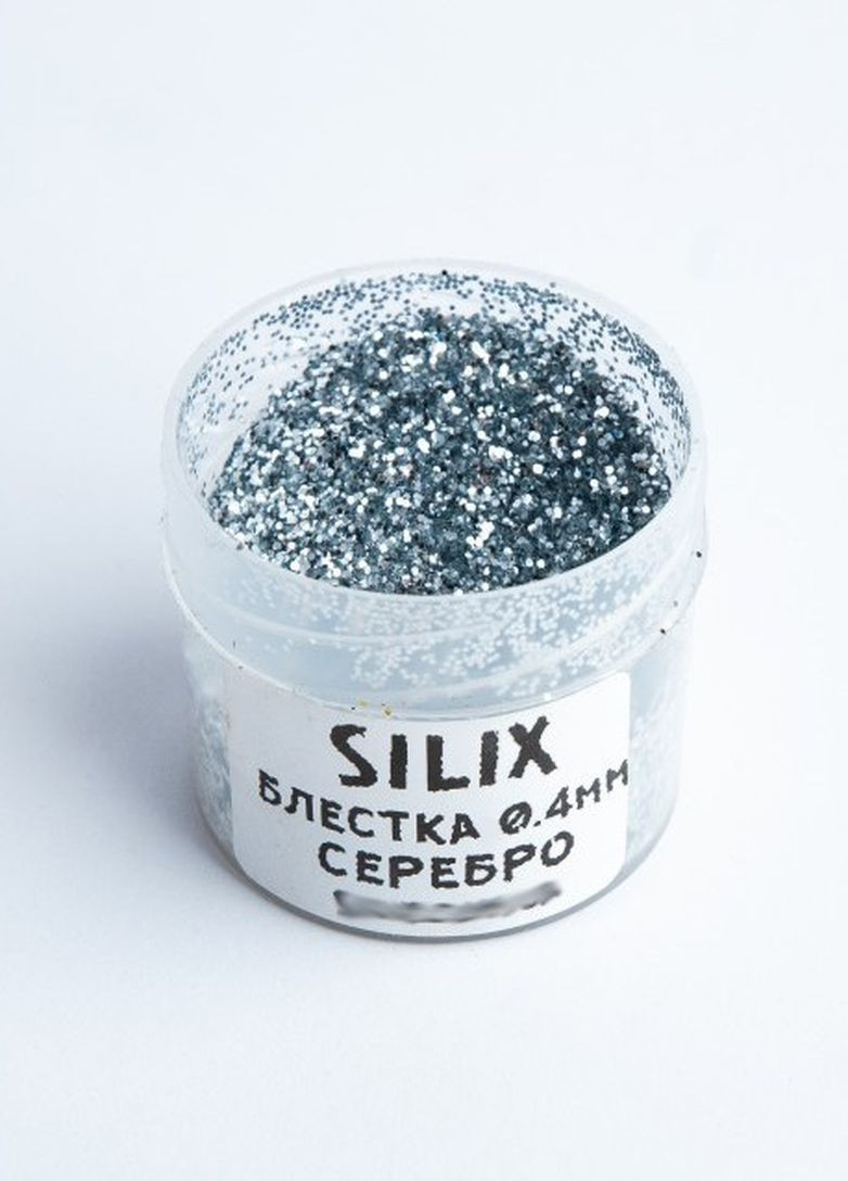 Блестка для силиконовых приманок - серебро (0,4 мм) SILIX (264661437)