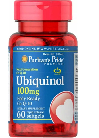 Puritan's Pride Ubiquinol 100 mg 60 Softgels Puritans Pride (256724619)