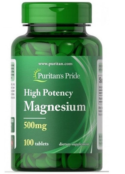 Puritan's Pride Magnesium 500 mg 100 Tabs Puritans Pride (258661538)
