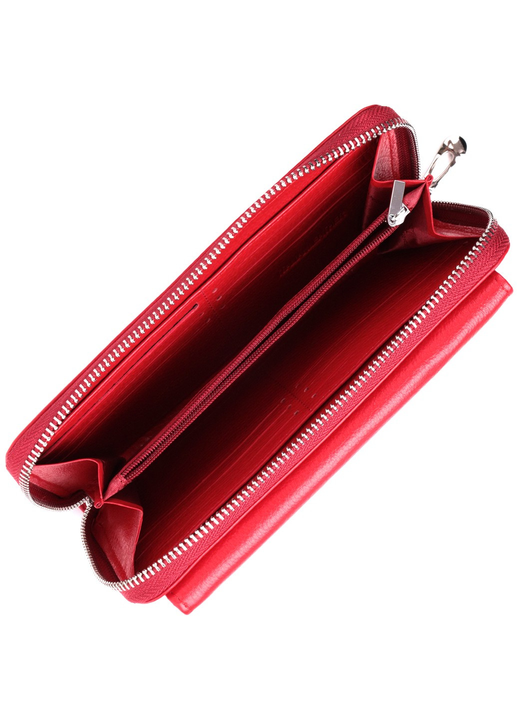 Симпатичний гаманець-клатч з ручкою для носіння в руці з натуральної шкіри 22530 Червоний st leather (277980482)