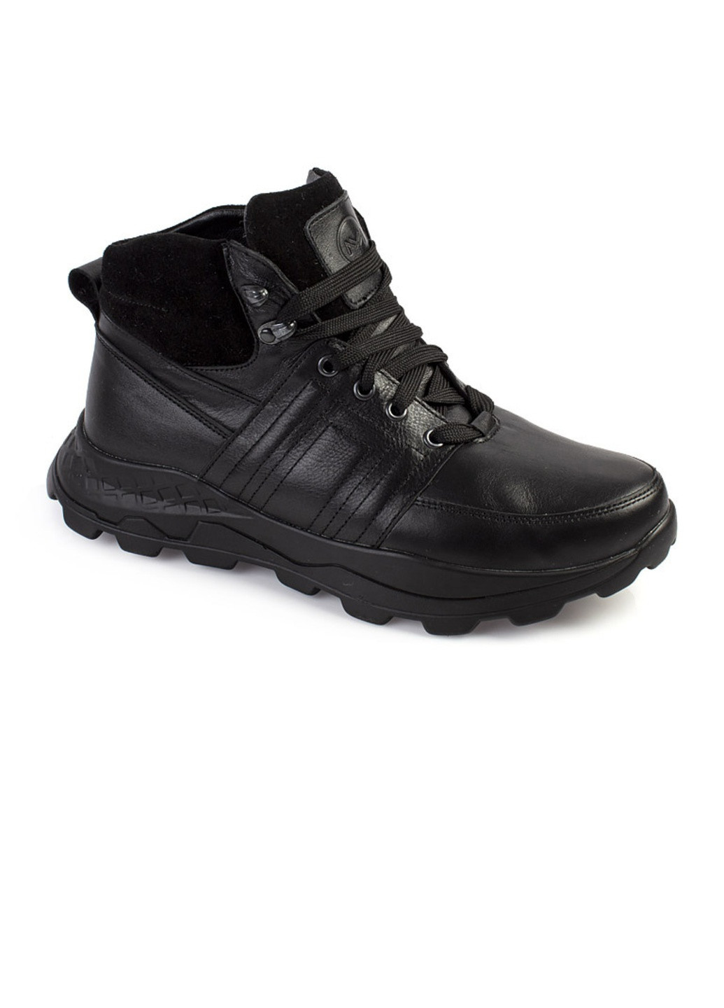 Черные зимние ботинки мужские бренда 9500874_(1) ModaMilano