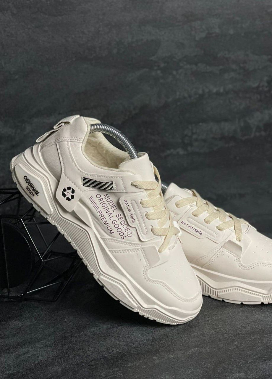 Белые демисезонные кроссовки мужские No Brand Sanlin 5337